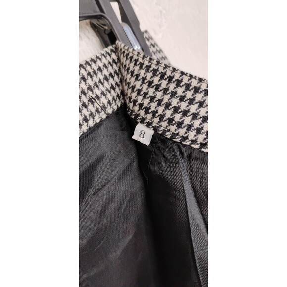 Vintage Houndstooth Skirt Suit KTF by Kristinn Steinarr Size 8 - Picture 14 of 16